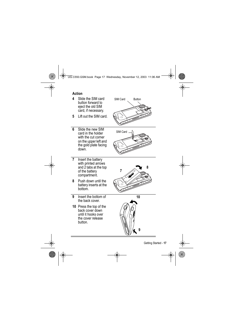 Motorola C550 User Manual | Page 17 / 110