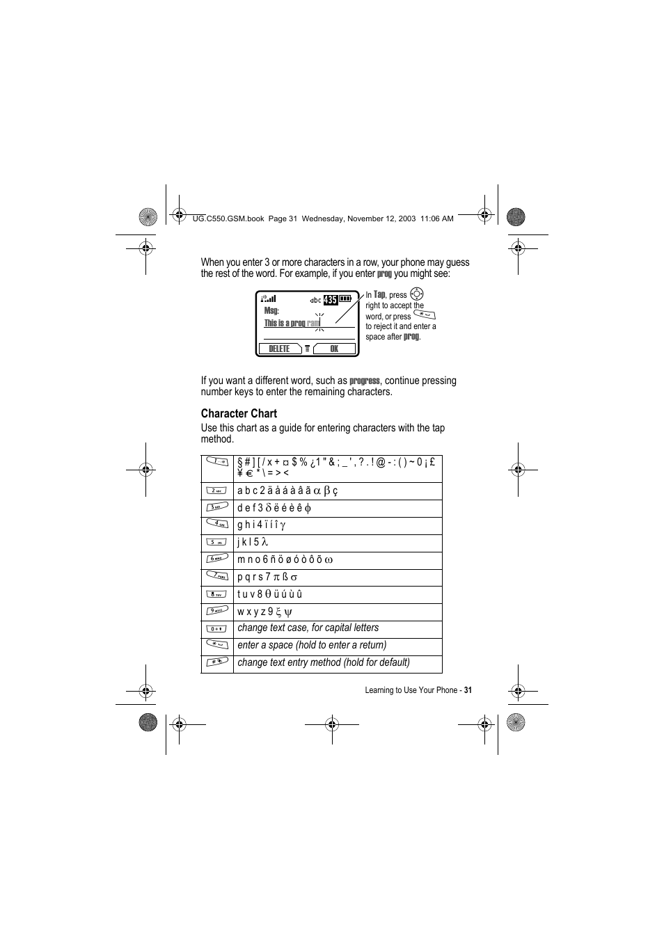 Motorola C550 User Manual | Page 31 / 110