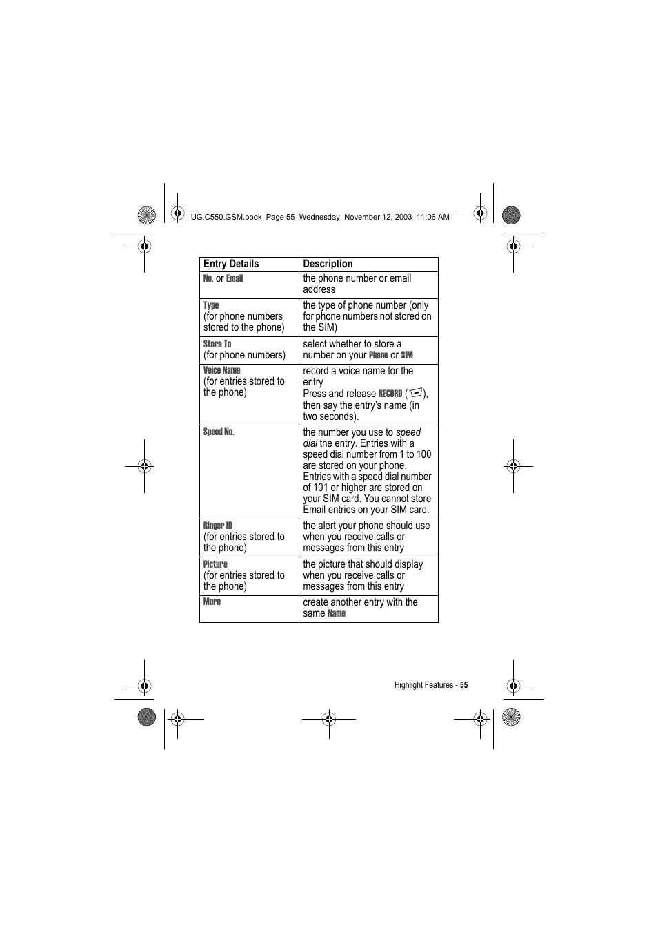 Motorola C550 User Manual | Page 55 / 110