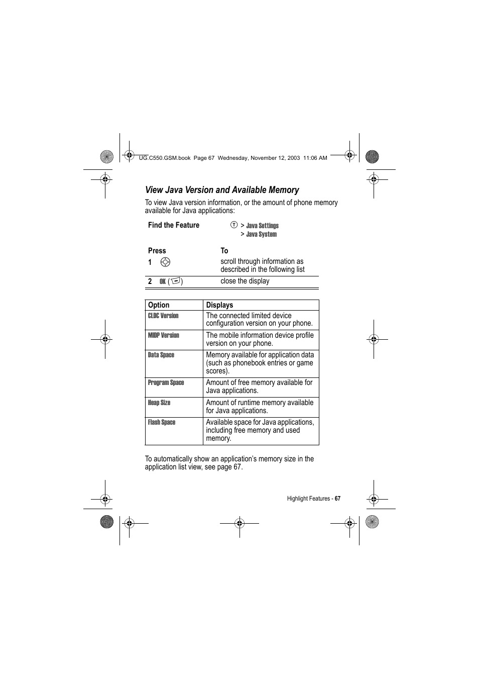 Motorola C550 User Manual | Page 67 / 110