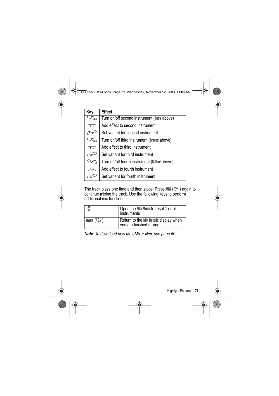 Motorola C550 User Manual | Page 71 / 110