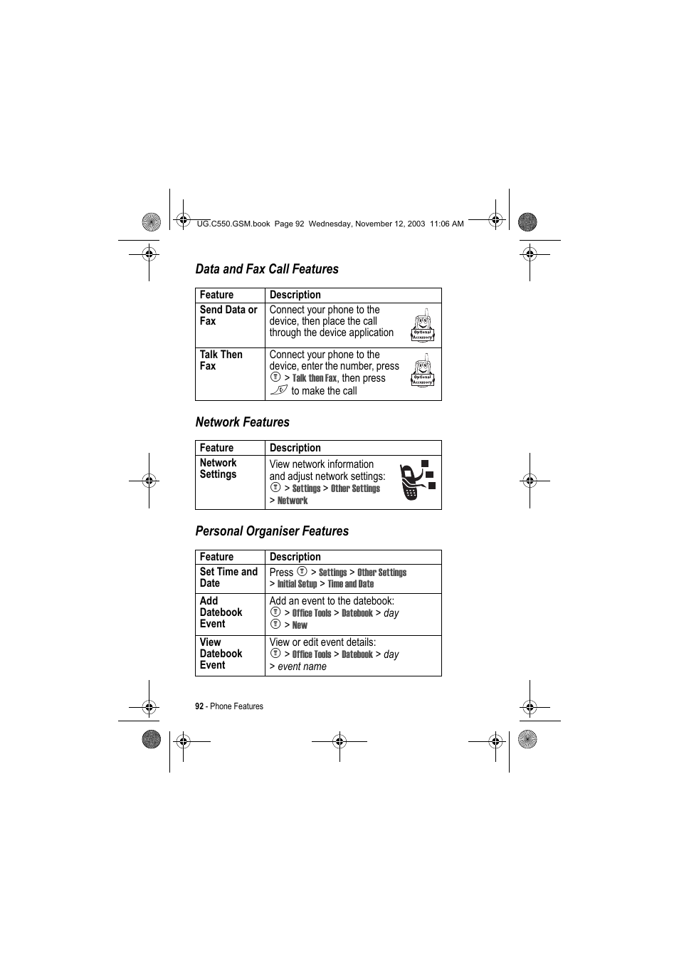 Motorola C550 User Manual | Page 92 / 110