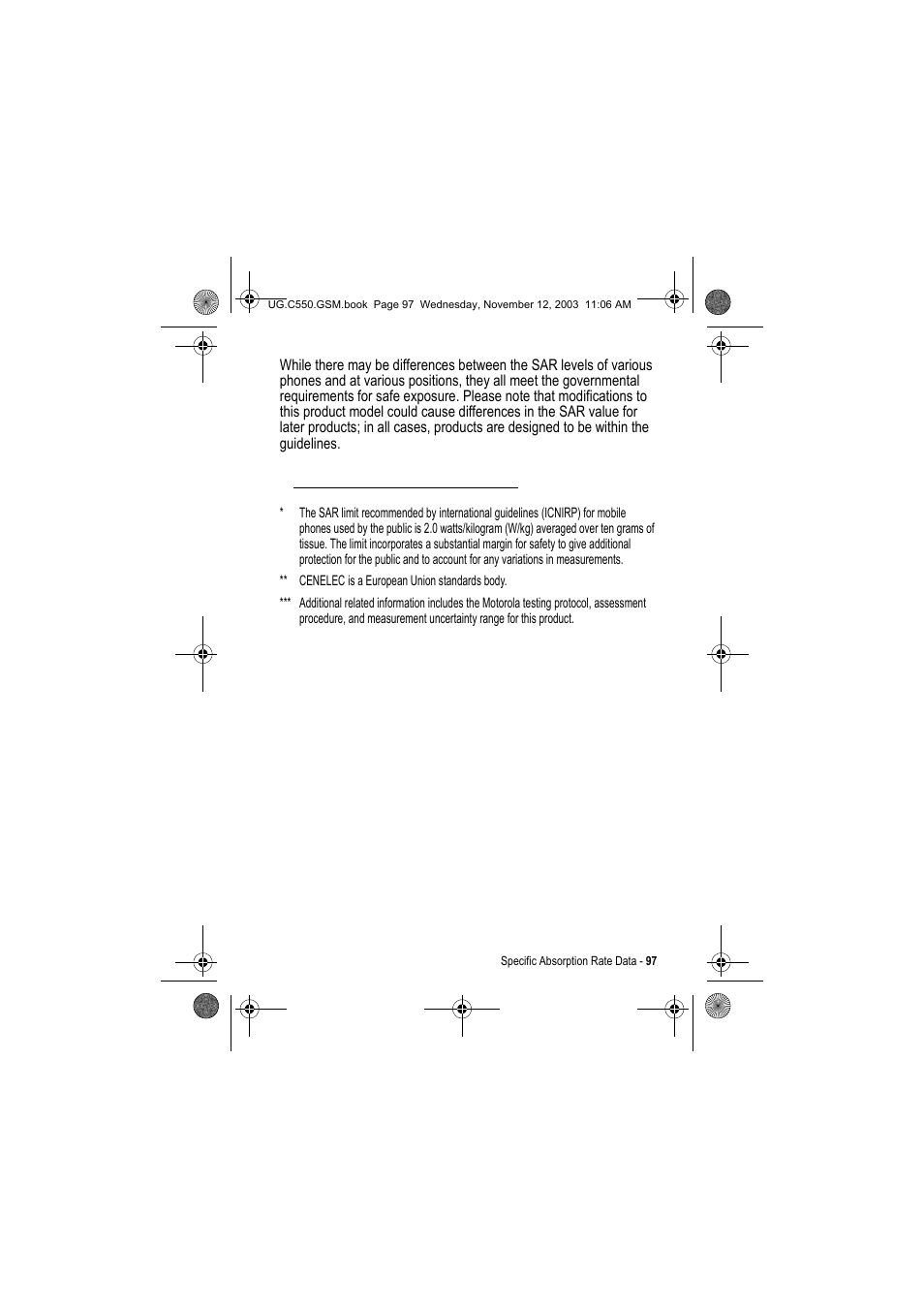 Motorola C550 User Manual | Page 97 / 110