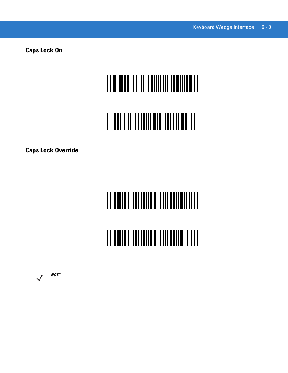 Caps lock on, Caps lock override, Caps lock on -9 caps lock override -9 | Motorola LS3578 User Manual | Page 103 / 378