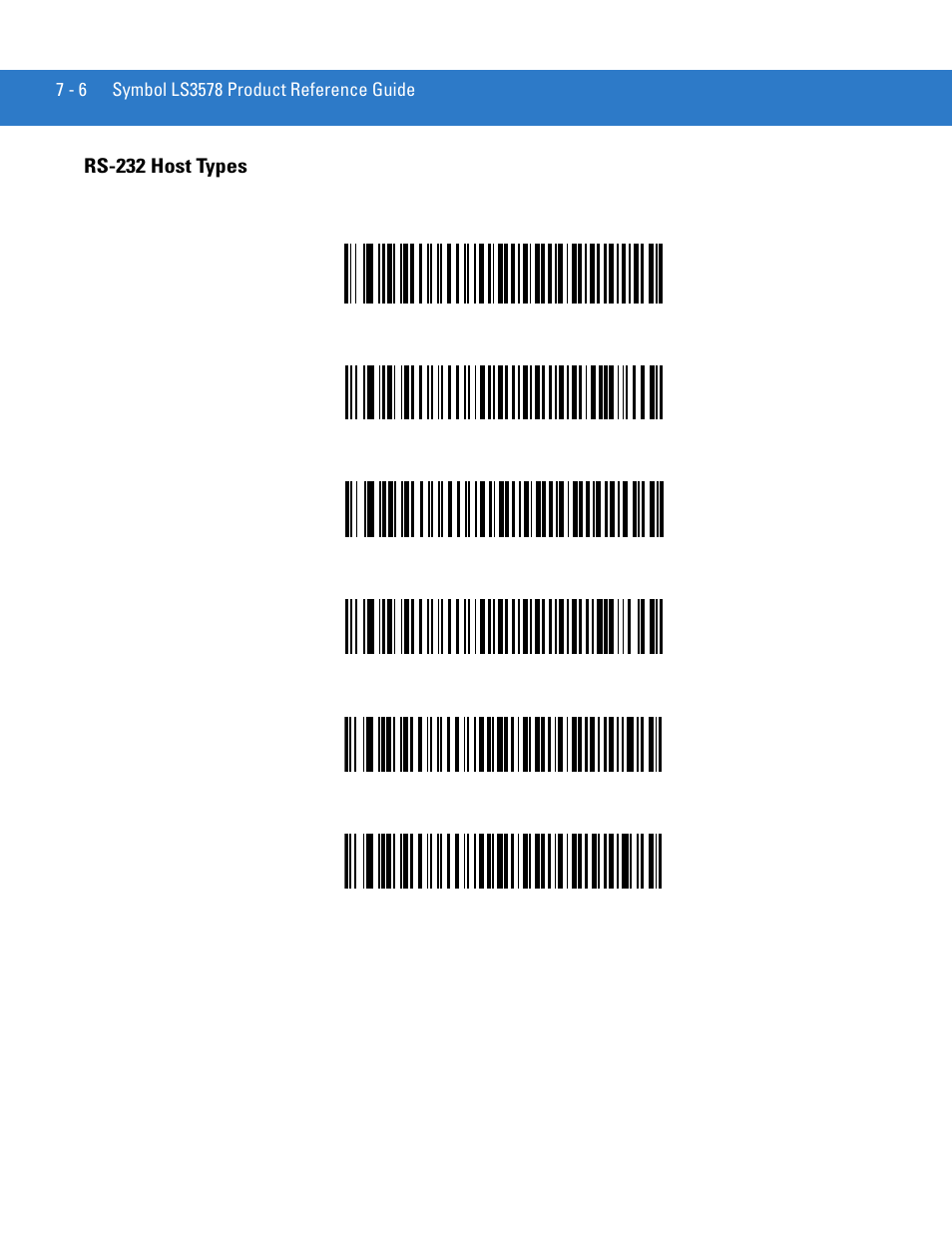 Rs-232 host types, Rs-232 host types -6 | Motorola LS3578 User Manual | Page 124 / 378