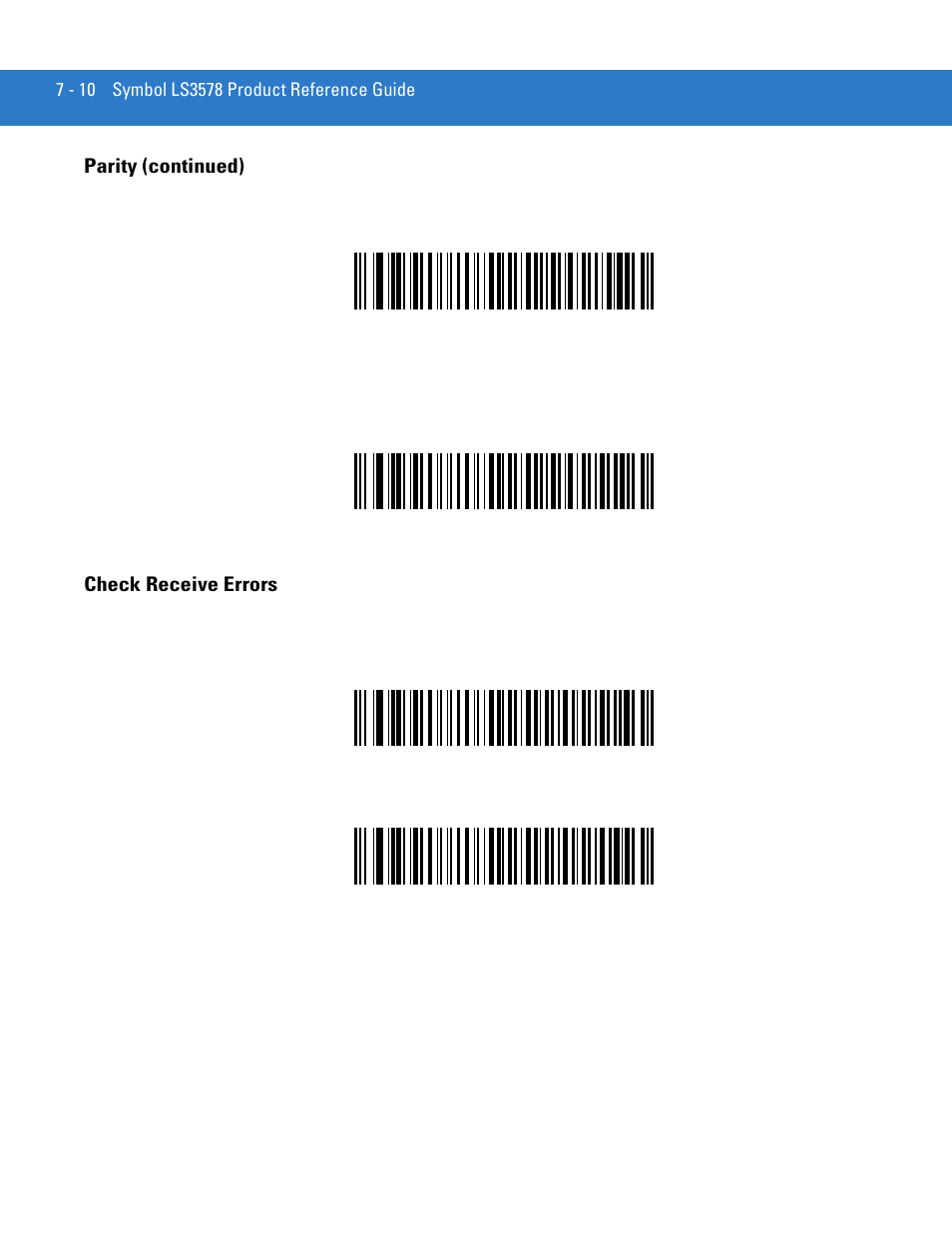 Check receive errors, Check receive errors -10 | Motorola LS3578 User Manual | Page 128 / 378