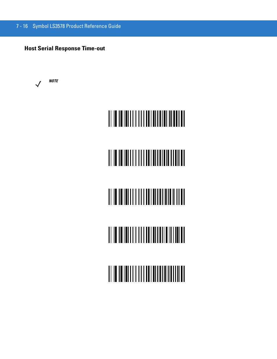 Host serial response time-out, Host serial response time-out -16 | Motorola LS3578 User Manual | Page 134 / 378