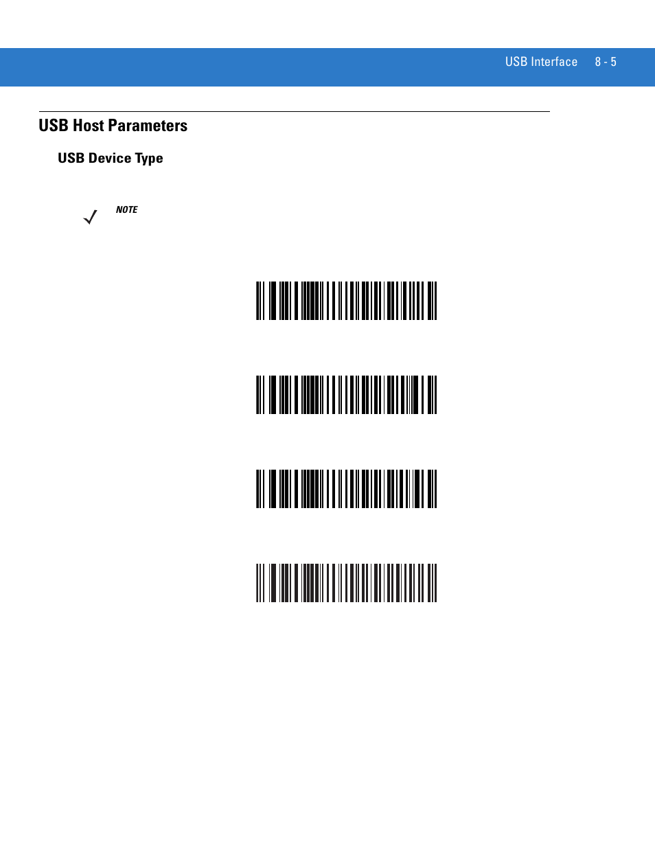 Usb host parameters, Usb device type, Usb host parameters -5 | Usb device type -5 | Motorola LS3578 User Manual | Page 147 / 378