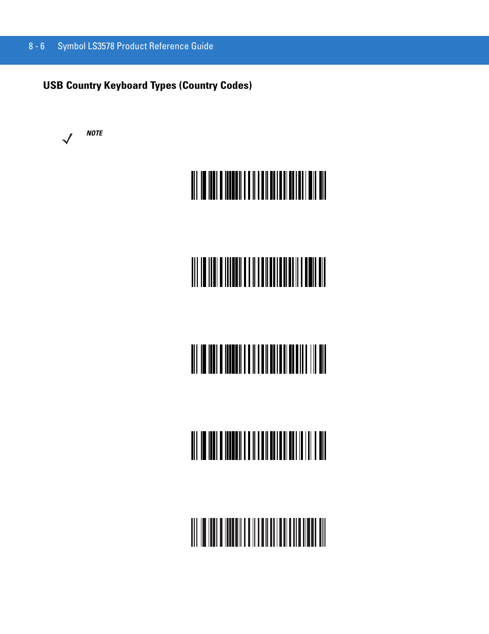 Usb country keyboard types (country codes), Usb country keyboard types (country codes) -6 | Motorola LS3578 User Manual | Page 148 / 378