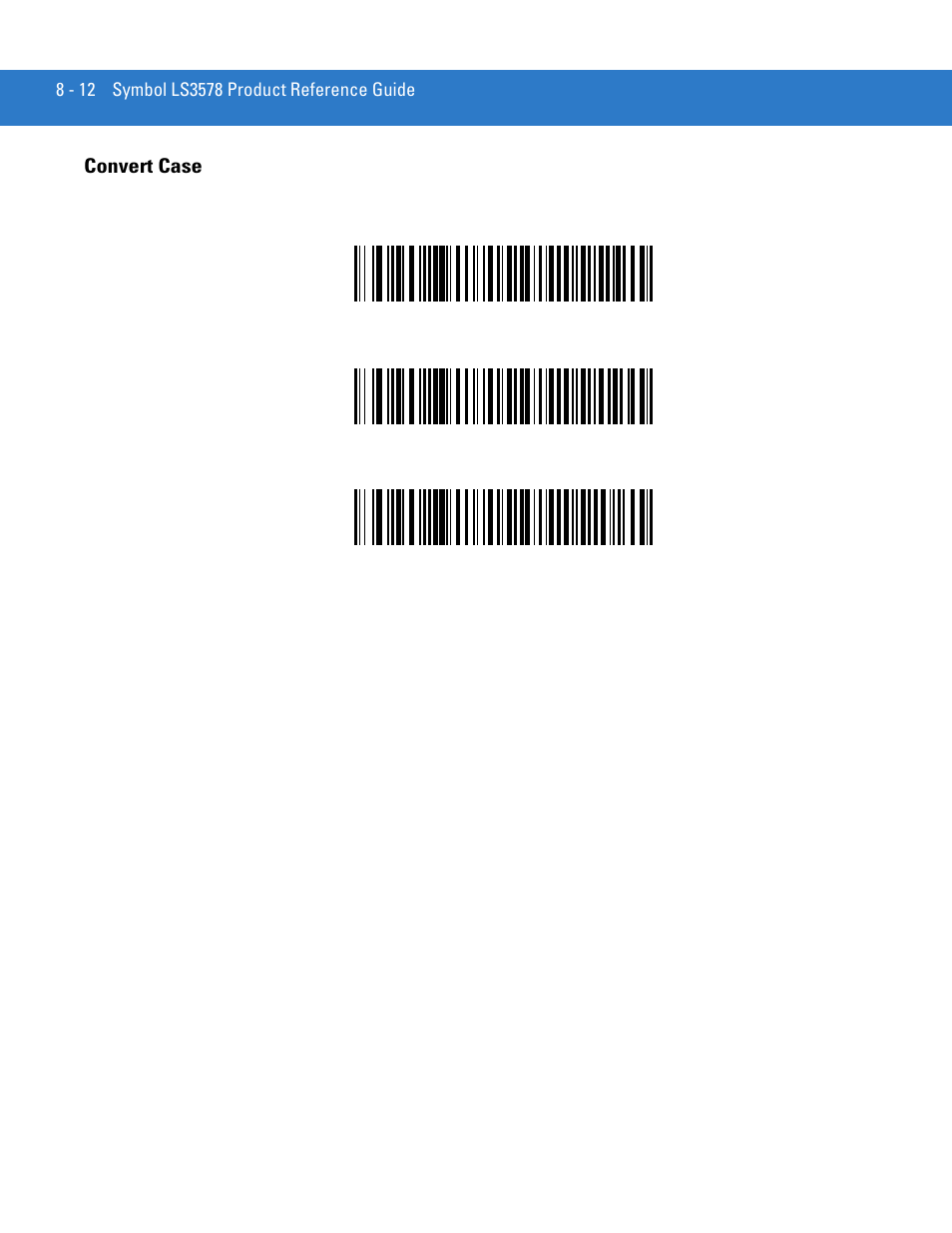 Convert case, Convert case -12 | Motorola LS3578 User Manual | Page 154 / 378