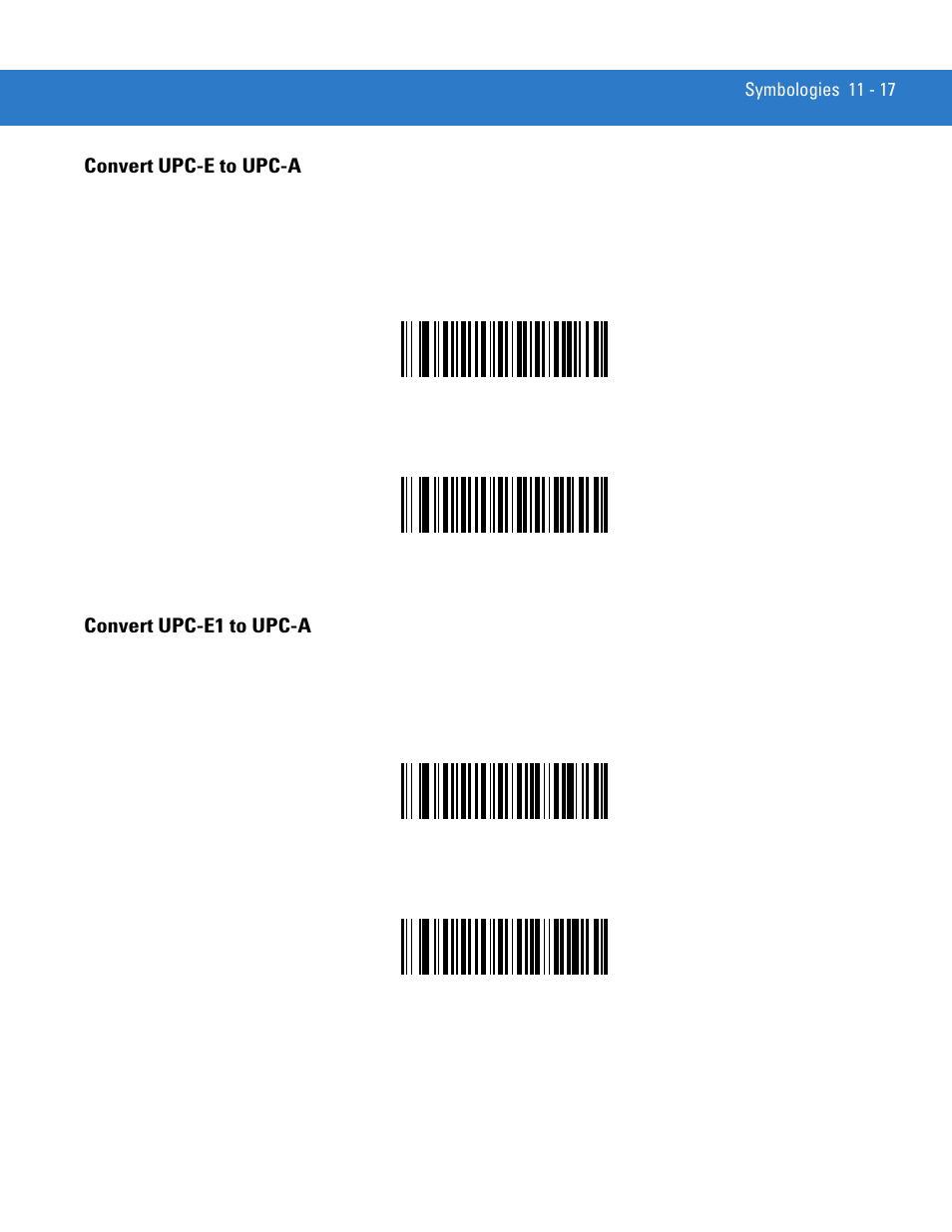 Convert upc-e to upc-a, Convert upc-e1 to upc-a | Motorola LS3578 User Manual | Page 187 / 378