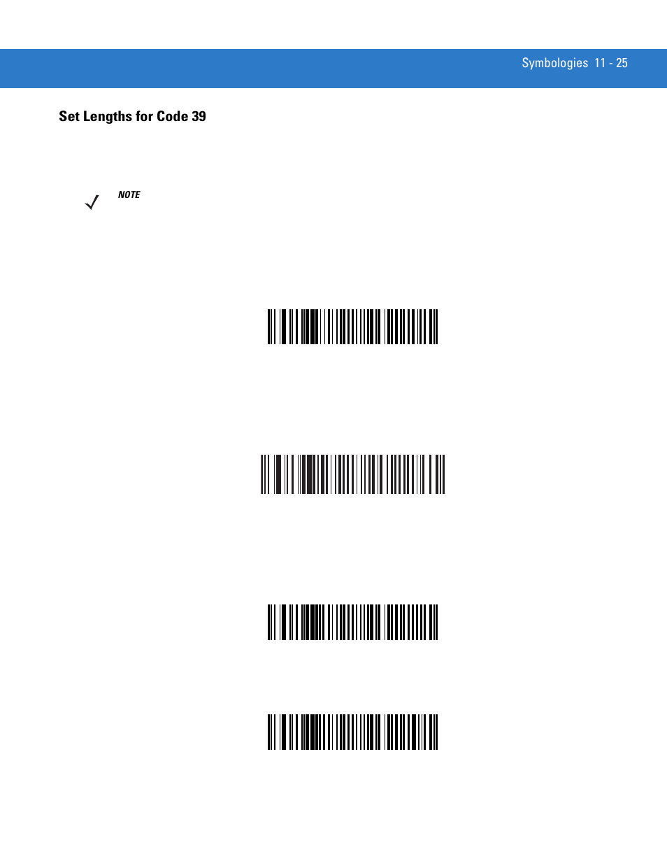 Set lengths for code 39, Set lengths for code 39 -25 | Motorola LS3578 User Manual | Page 195 / 378