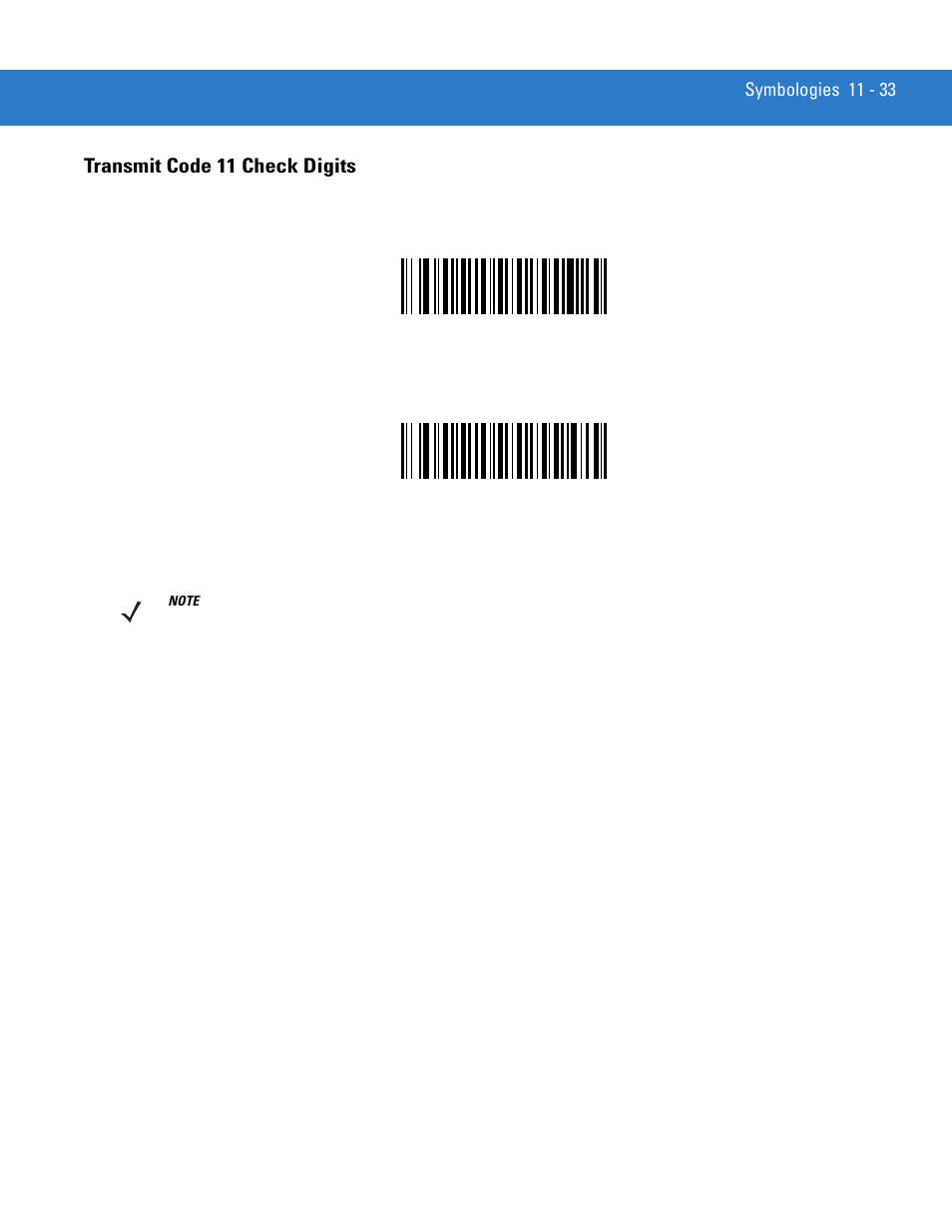 Transmit code 11 check digits, Transmit code 11 check digits -33 | Motorola LS3578 User Manual | Page 203 / 378