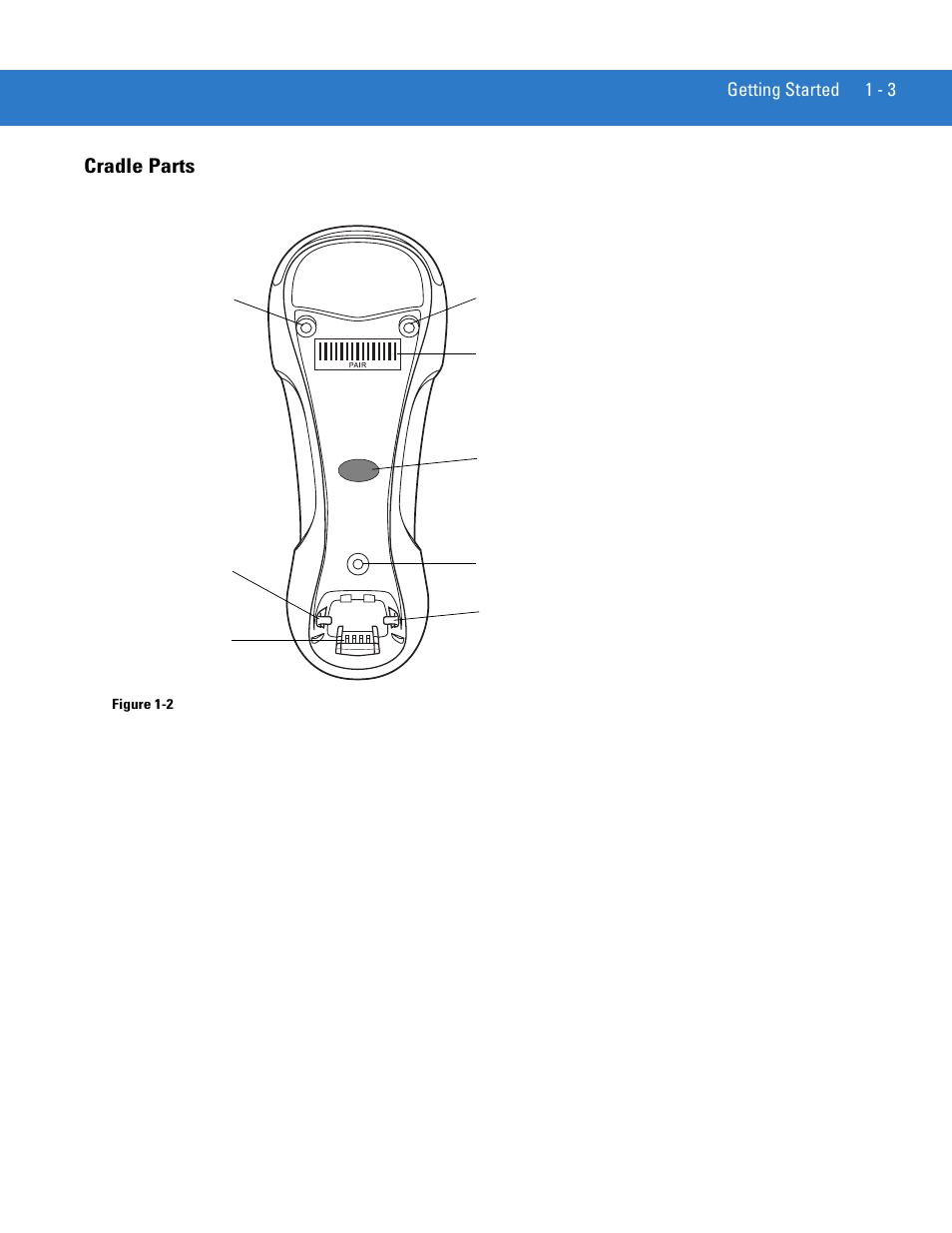 Cradle parts, Cradle parts -3 | Motorola LS3578 User Manual | Page 21 / 378