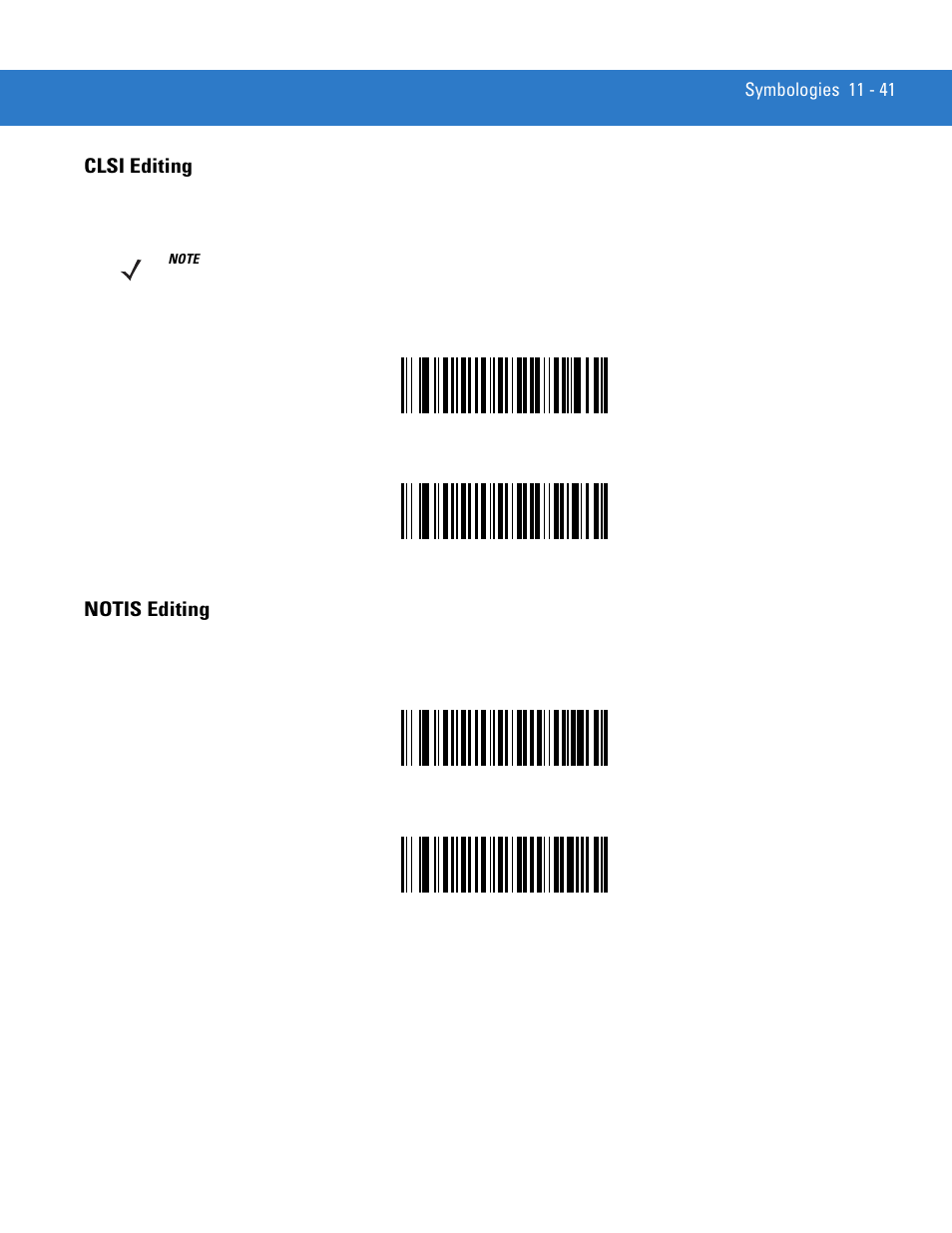 Clsi editing, Notis editing, Clsi editing -41 notis editing -41 | Motorola LS3578 User Manual | Page 211 / 378