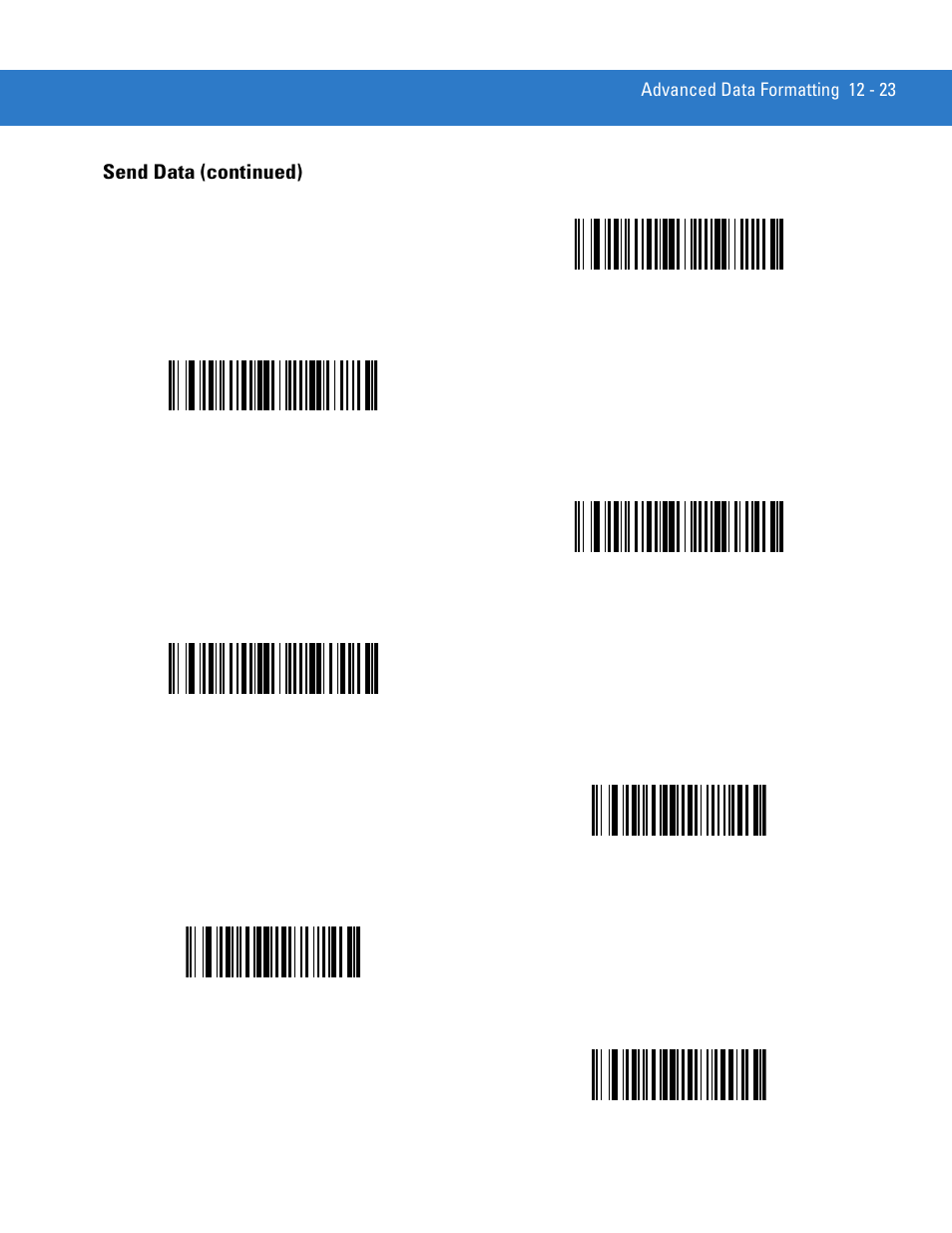 Send data (continued) | Motorola LS3578 User Manual | Page 245 / 378