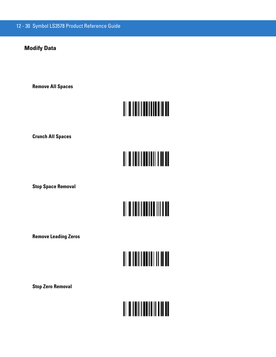 Modify data, Modify data -30 | Motorola LS3578 User Manual | Page 252 / 378