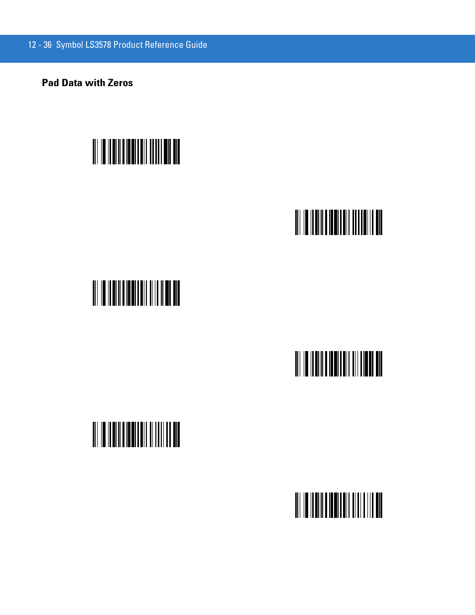 Pad data with zeros, Pad data with zeros -36 | Motorola LS3578 User Manual | Page 258 / 378