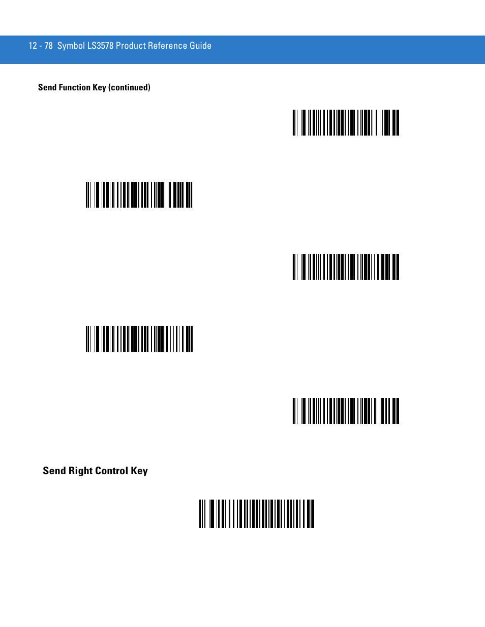 Send right control key, Send right control key -78 | Motorola LS3578 User Manual | Page 300 / 378