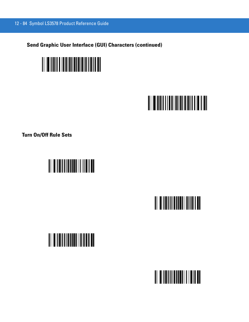 Turn on/off rule sets, Turn on/off rule sets -84 | Motorola LS3578 User Manual | Page 306 / 378