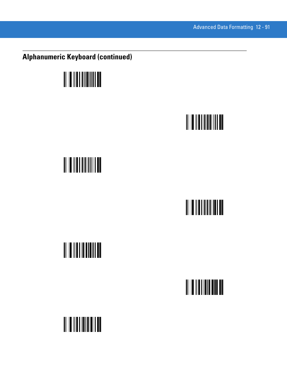 Alphanumeric keyboard (continued) | Motorola LS3578 User Manual | Page 313 / 378