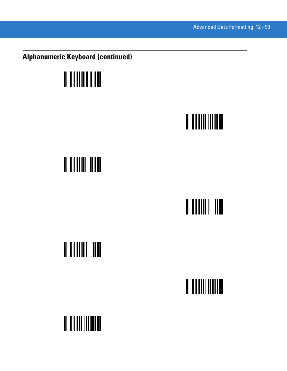 Alphanumeric keyboard (continued) | Motorola LS3578 User Manual | Page 315 / 378