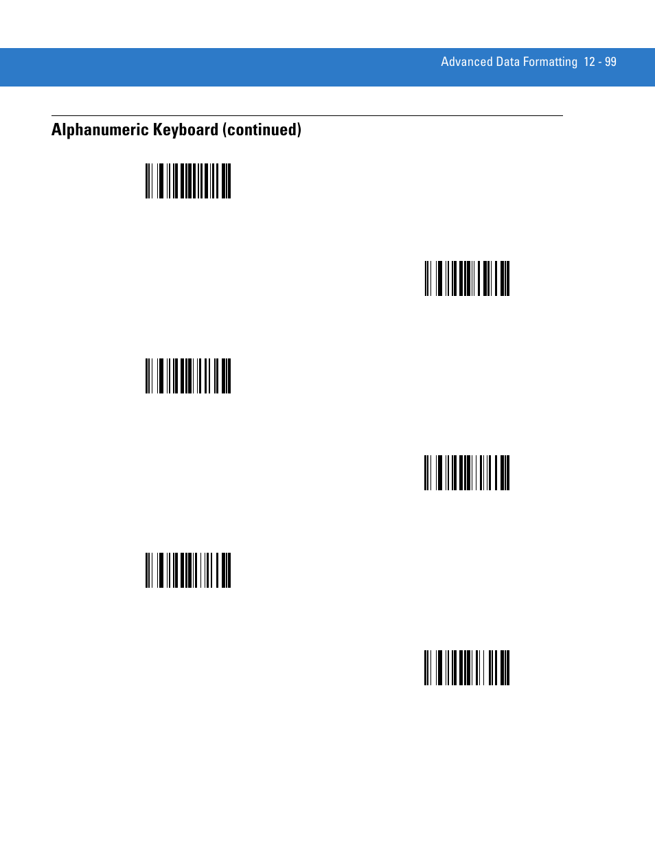 Alphanumeric keyboard (continued) | Motorola LS3578 User Manual | Page 321 / 378