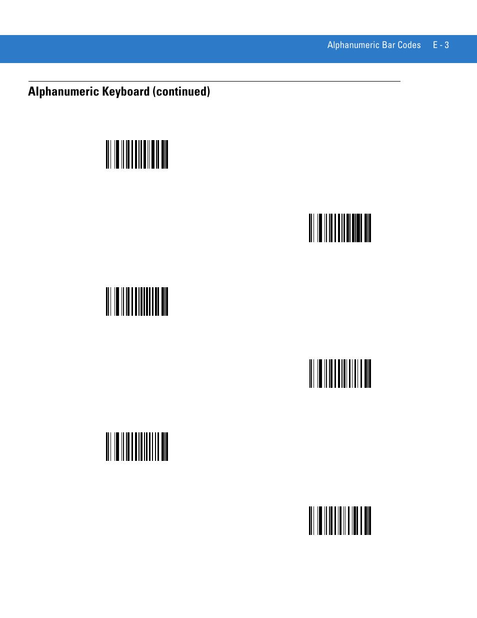 Alphanumeric keyboard (continued) | Motorola LS3578 User Manual | Page 345 / 378