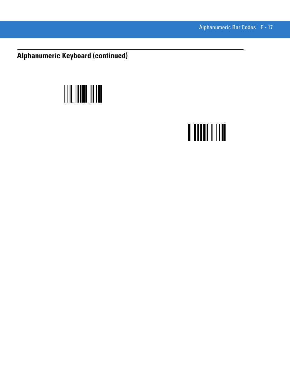 Alphanumeric keyboard (continued) | Motorola LS3578 User Manual | Page 359 / 378