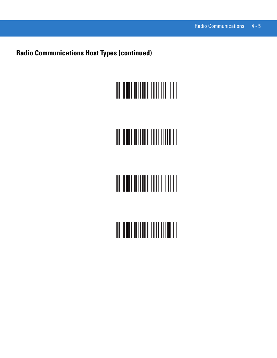 Radio communications host types (continued) | Motorola LS3578 User Manual | Page 49 / 378