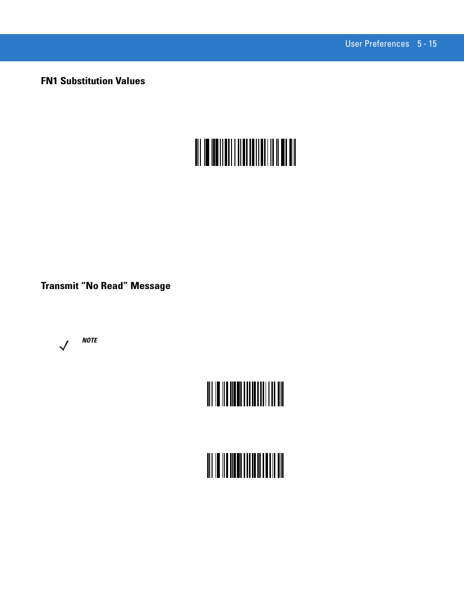 Fn1 substitution values, Transmit “no read” message, Transmit “no read | Motorola LS3578 User Manual | Page 89 / 378