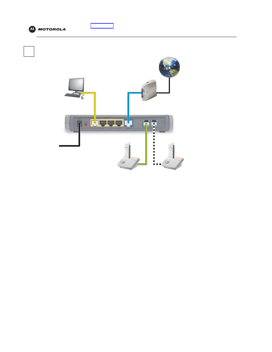 Installation with a standard modem, Use instructions, Installation | With a standard modem | Motorola VT2442 User Manual | Page 15 / 81
