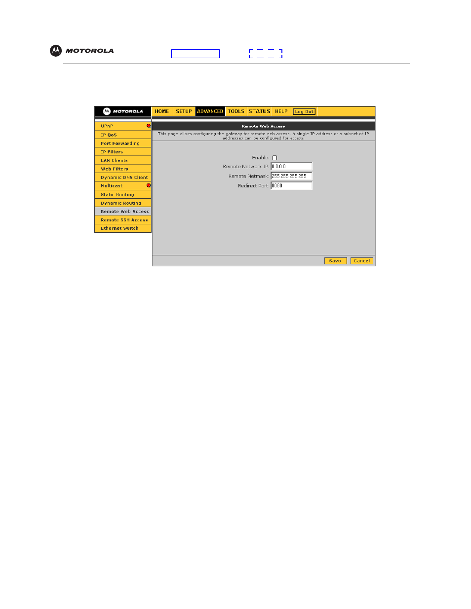 Remote web access | Motorola VT2442 User Manual | Page 45 / 81