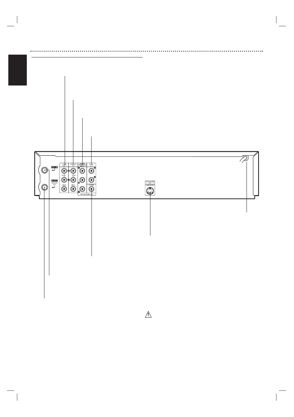 10 basic controls, English, Rear panel | Motorola MDV560VR User Manual | Page 10 / 80