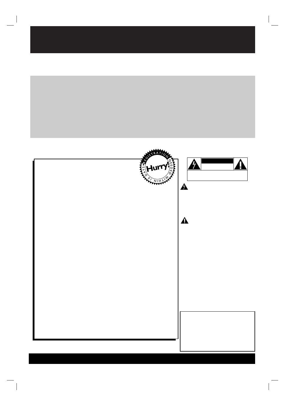 Safety, Warranty verification, Owner confirmation | Model registration | Motorola MDV560VR User Manual | Page 2 / 80