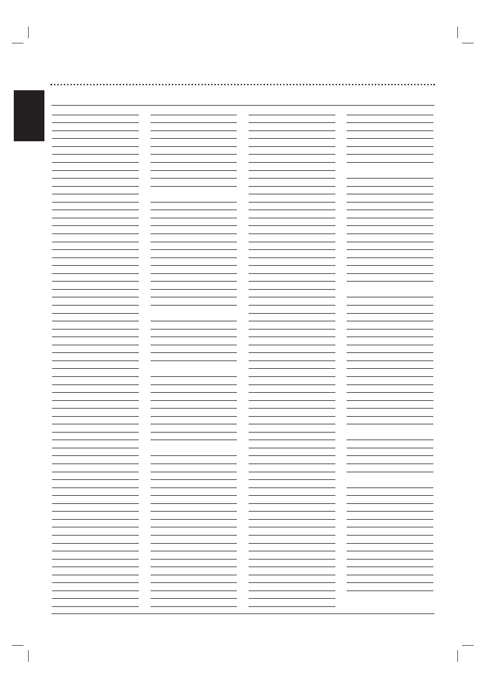 38 country code list, English | Motorola MDV560VR User Manual | Page 38 / 80