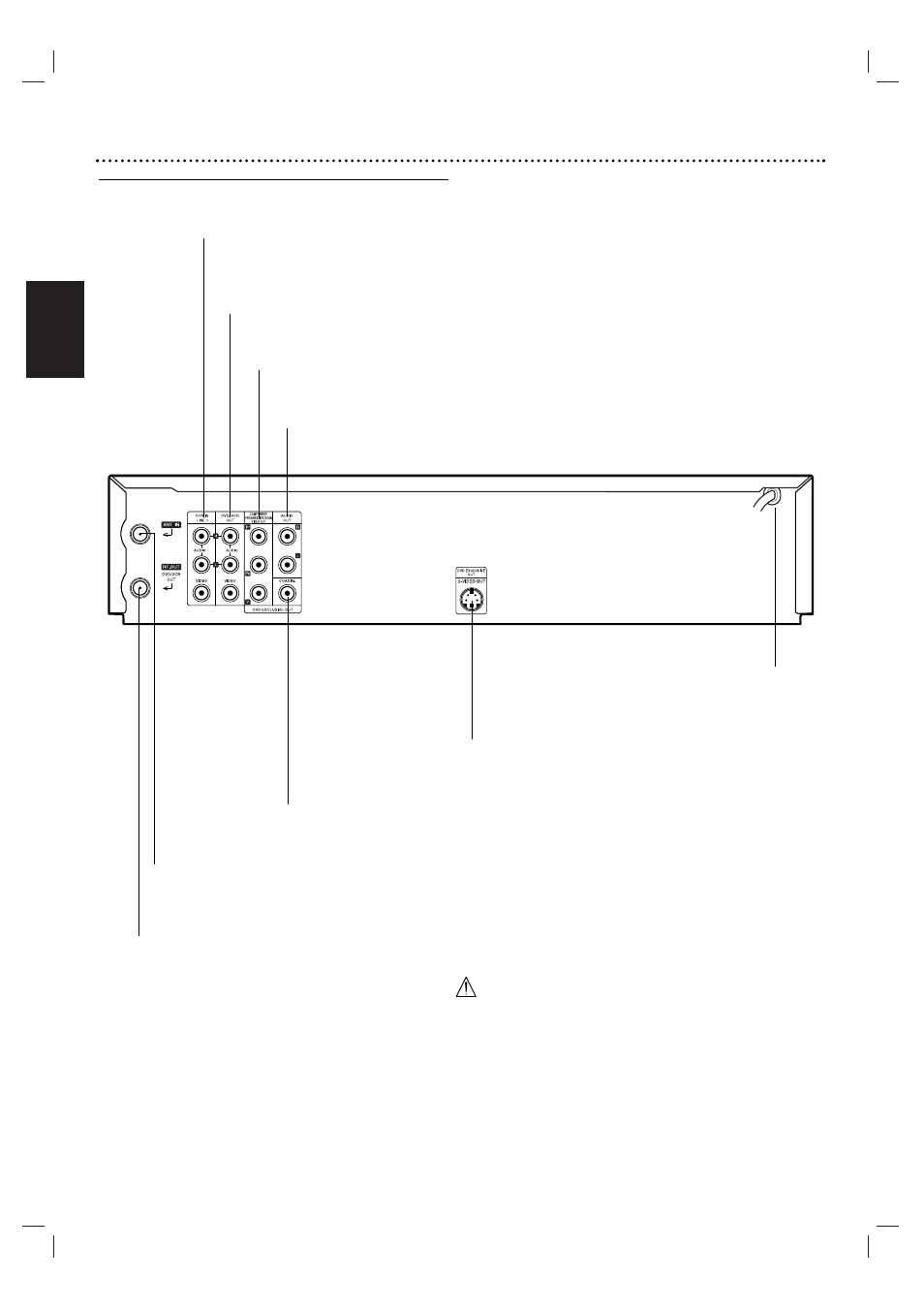 48 controles básicos, Español, Panel trasero | Motorola MDV560VR User Manual | Page 48 / 80