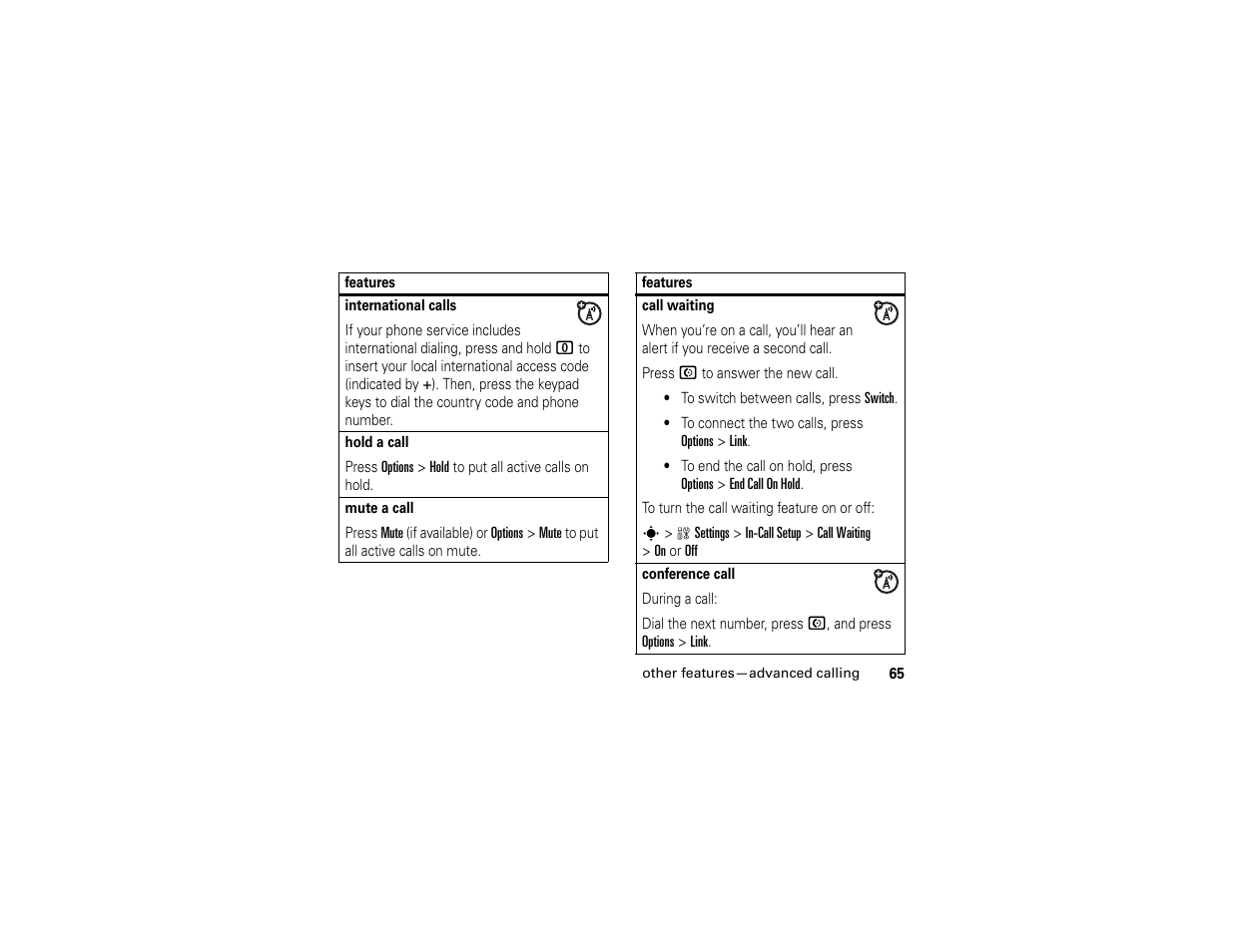 Motorola W510 User Manual | Page 67 / 115