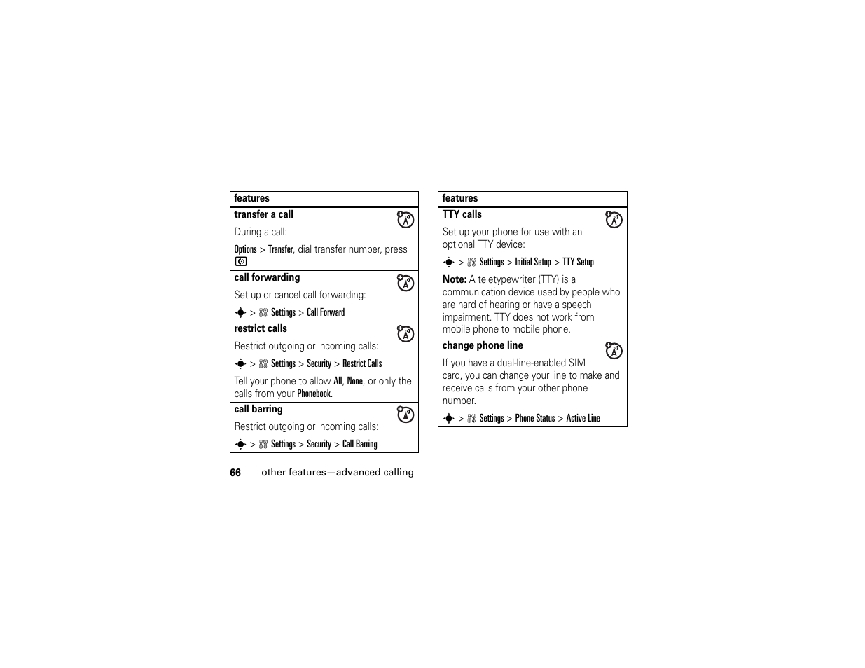 Motorola W510 User Manual | Page 68 / 115