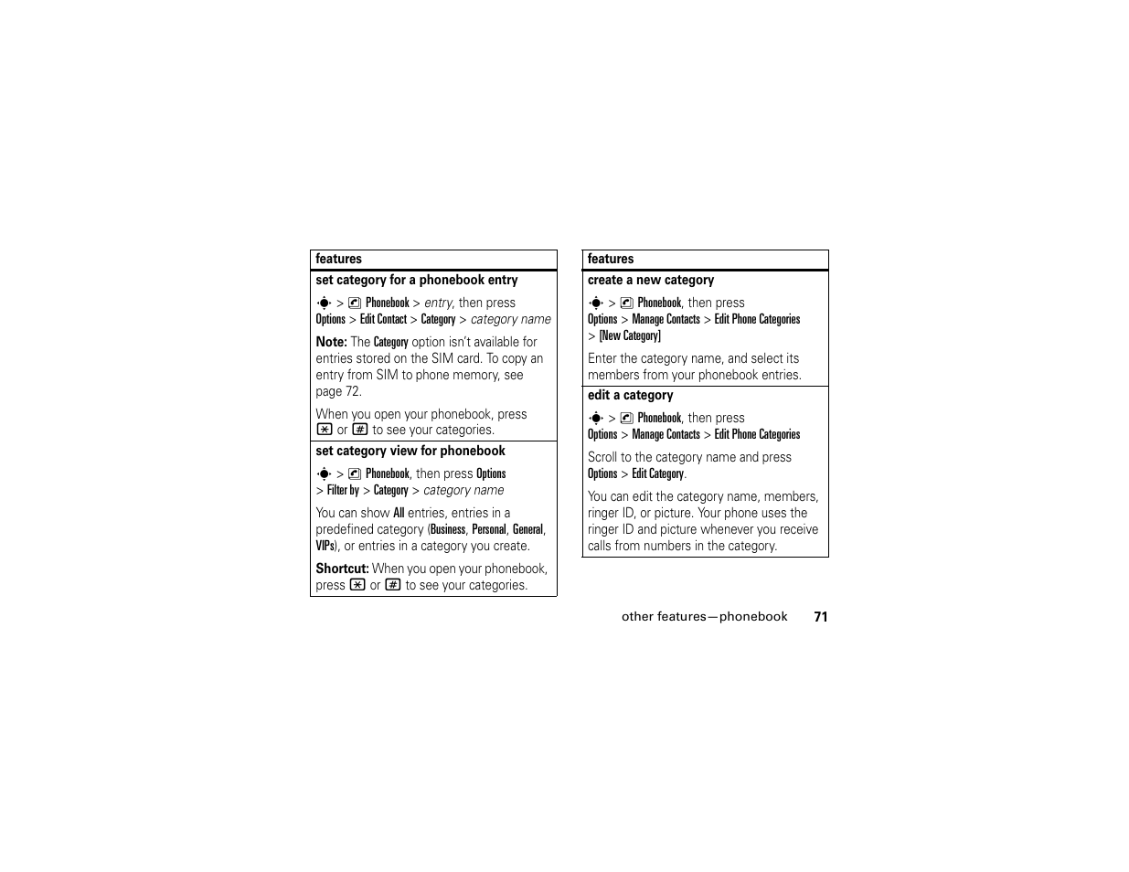 Motorola W510 User Manual | Page 73 / 115