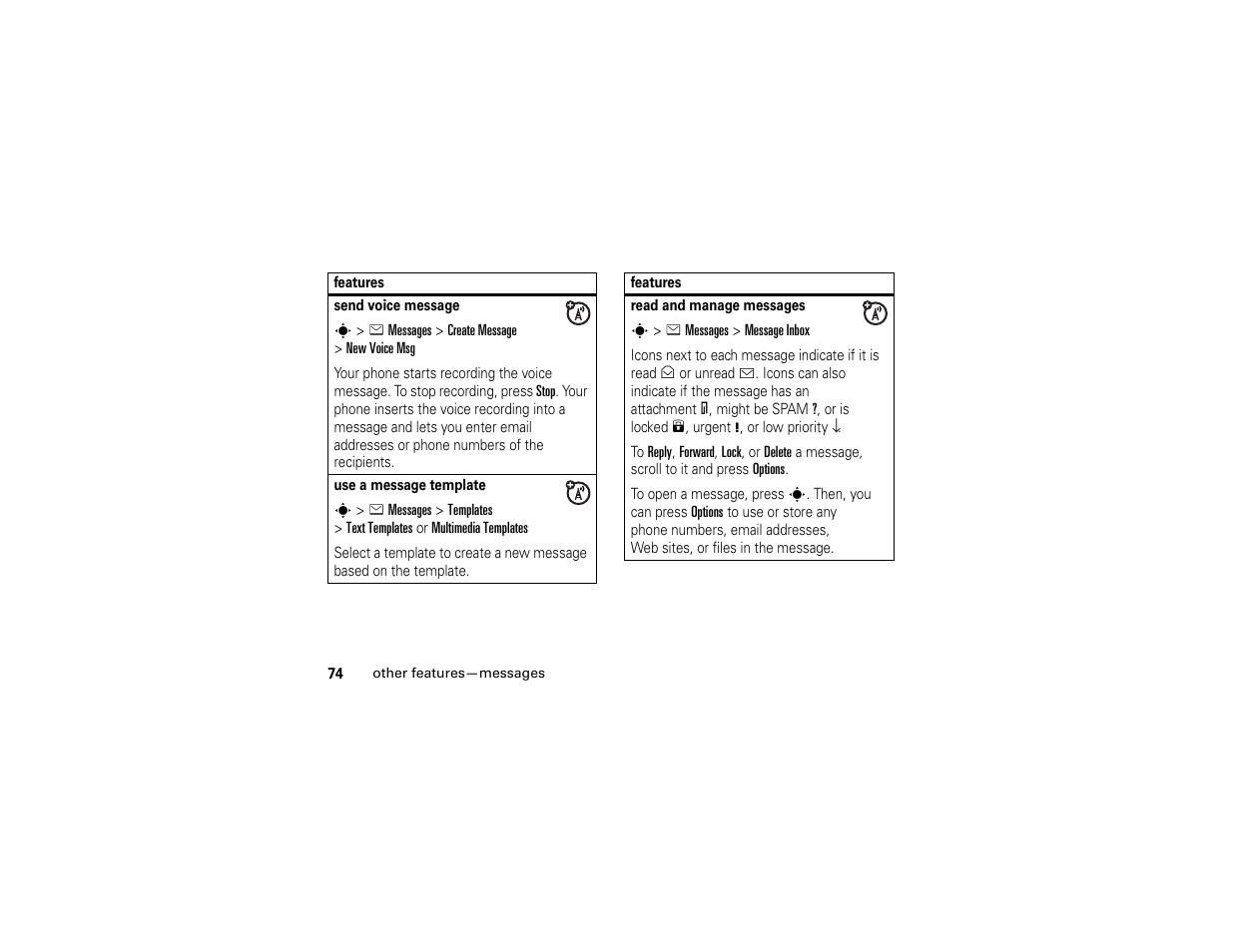 Motorola W510 User Manual | Page 76 / 115