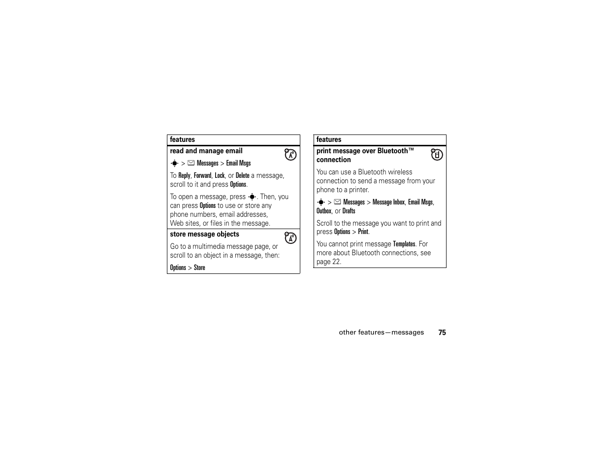 Motorola W510 User Manual | Page 77 / 115