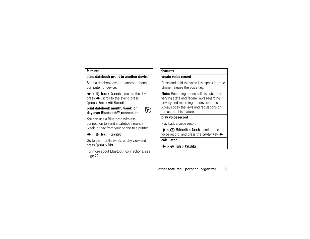 Motorola W510 User Manual | Page 87 / 115