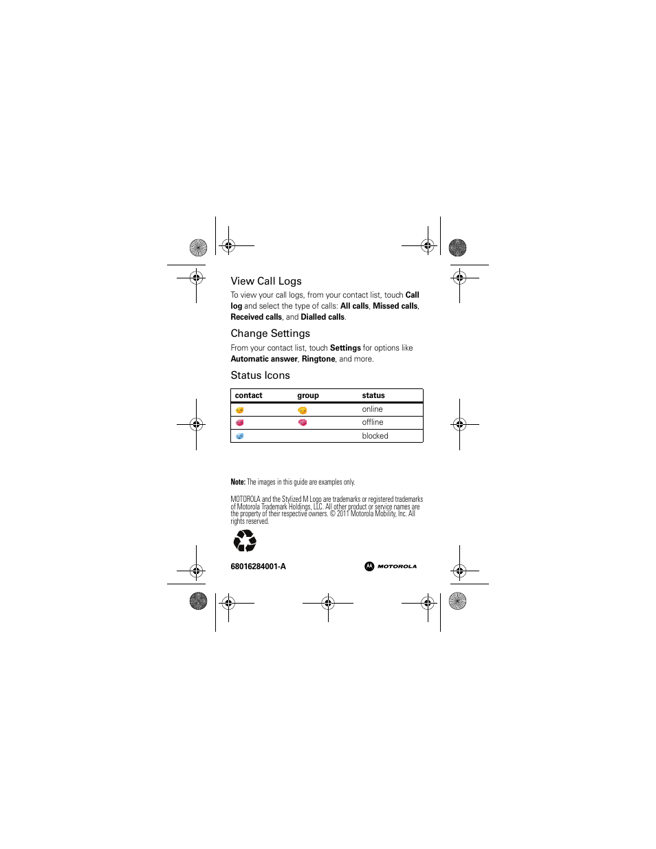 Motorola EX132 User Manual | Page 4 / 4