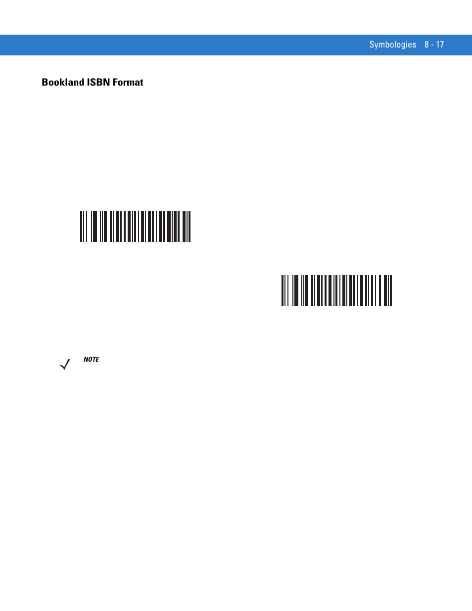 Bookland isbn format, Bookland isbn format -17, Ean, select a | Also select either, Bookland | Motorola LS1203 User Manual | Page 129 / 202