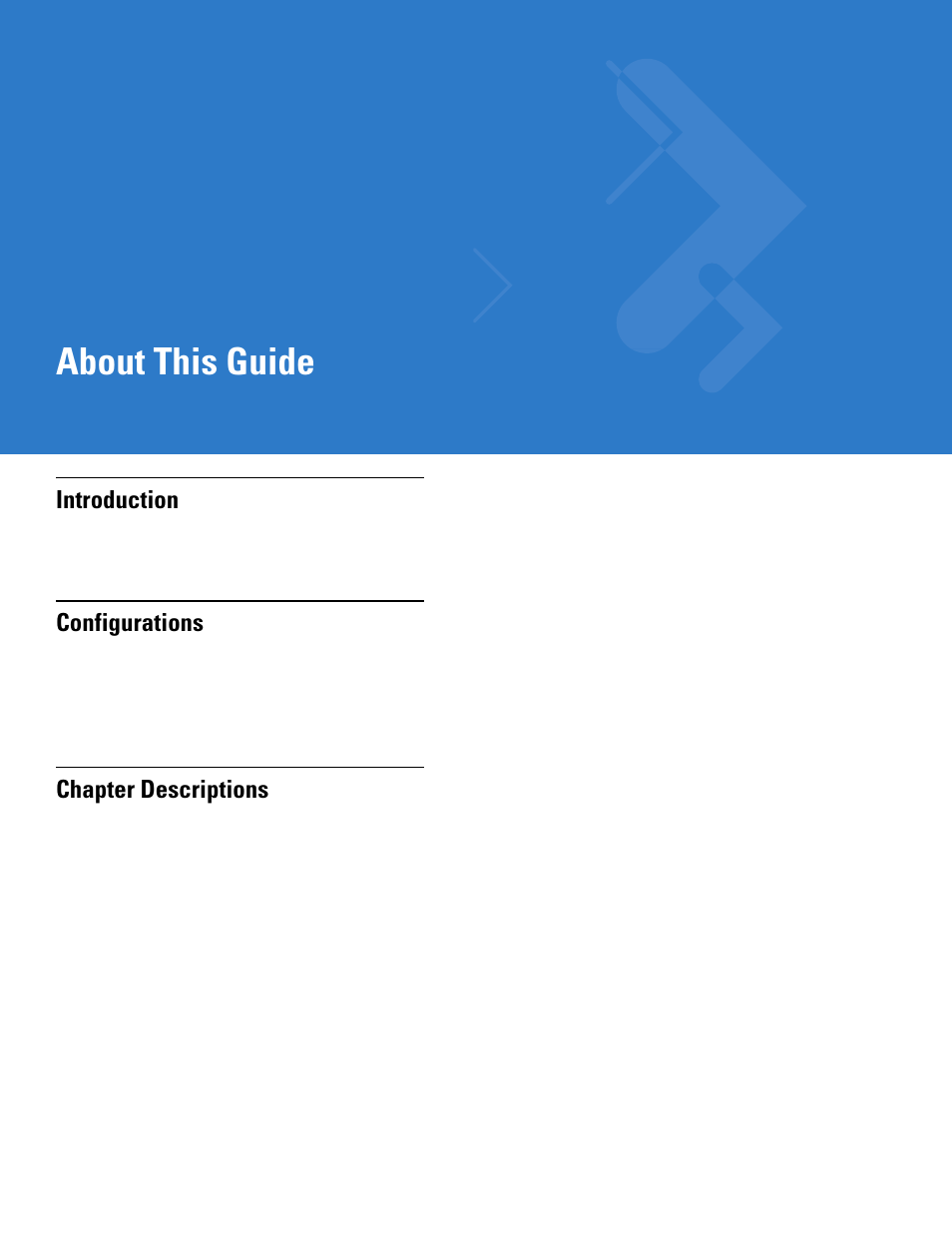 About this guide, Introduction, Configurations | Chapter descriptions | Motorola LS1203 User Manual | Page 13 / 202