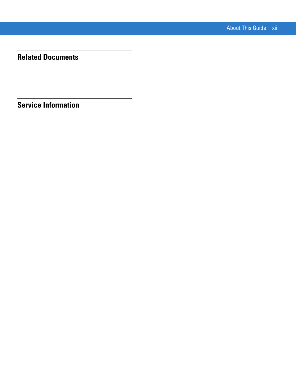 Related documents, Service information | Motorola LS1203 User Manual | Page 15 / 202