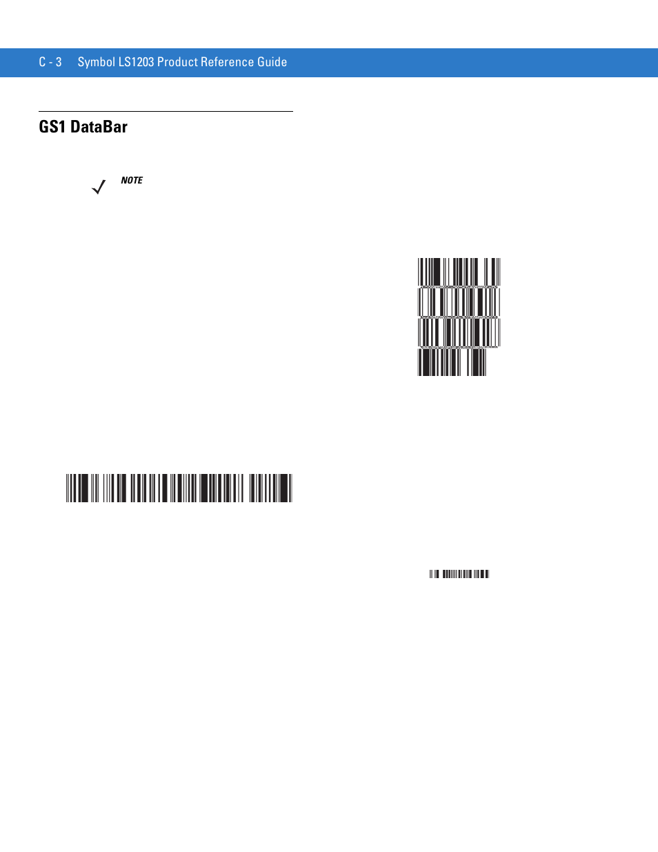 Gs1 databar | Motorola LS1203 User Manual | Page 178 / 202