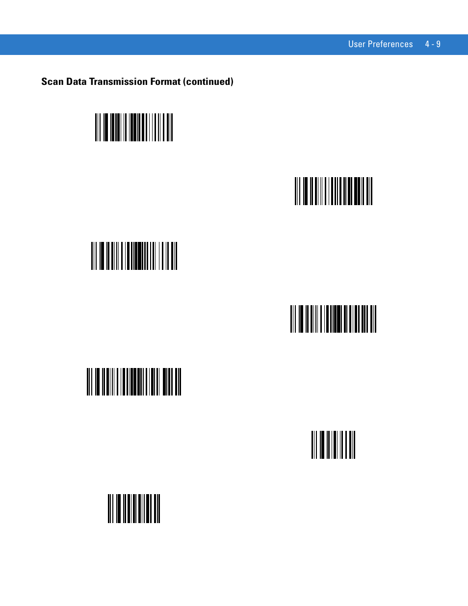 To ca, Scan data transmission format (continued) | Motorola LS1203 User Manual | Page 47 / 202