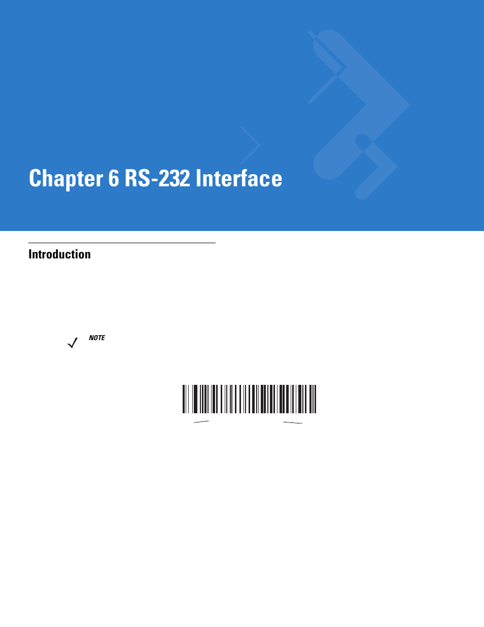 Rs-232 interface, Introduction, Chapter 6: rs-232 interface | Introduction -1, Chapter 6, rs-232 interface, Chapter 6 rs-232 interface | Motorola LS1203 User Manual | Page 71 / 202